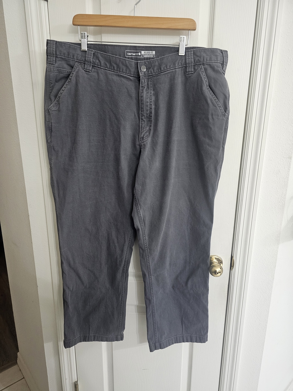 Carhartt Men’s Charcoal Gray Cargo Work Pants